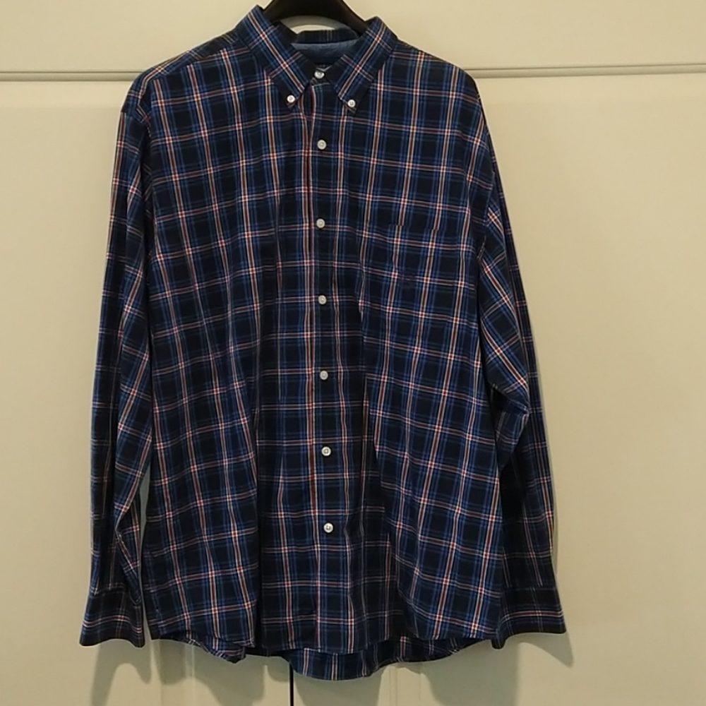 Chaps easy care button down long sleeve shirt